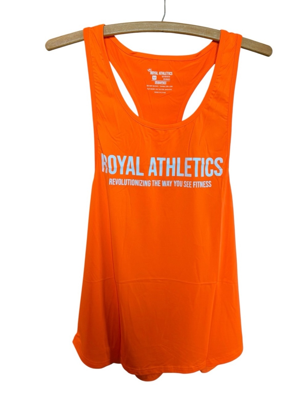 Men's Orange (Stringer) Racerback Tank